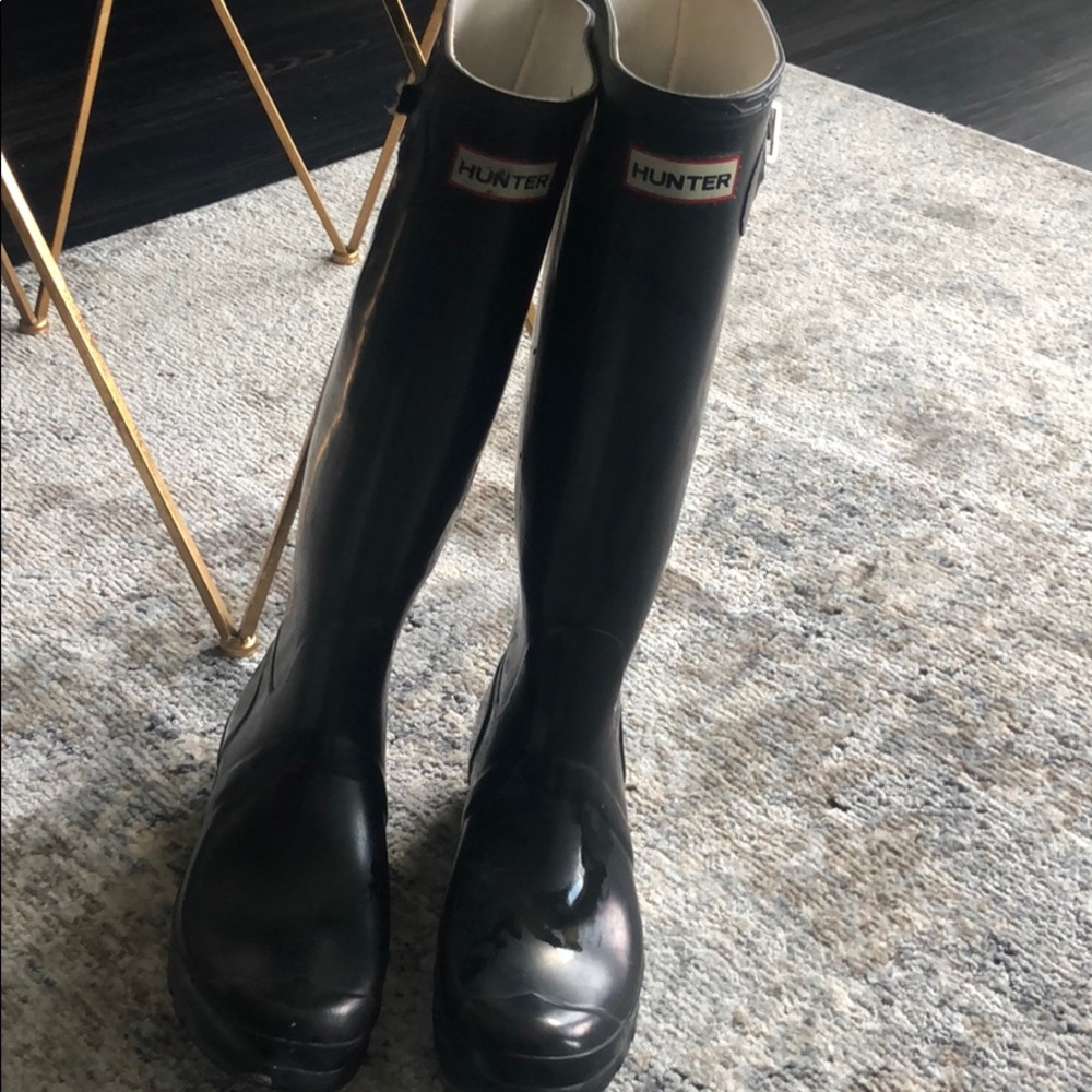 TALL HUNTER RAIN BOOTS (BLACK)
